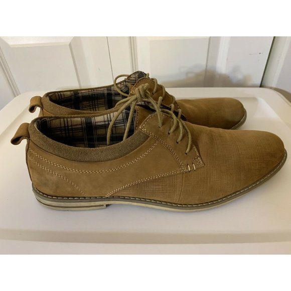 Steve Madden P-Geraro Men’s Sz 12 Casual‎ Lace Up Oxford Shoe Tan/Brown main image 2